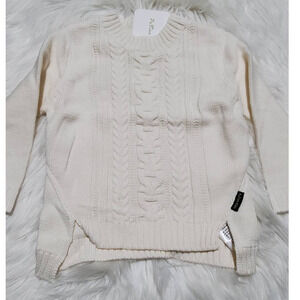 Girls Knitted Sweater - Size 4T Cream